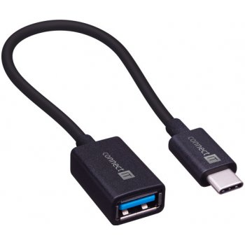 Connect IT CCA-2040-BK USB 3.1 Typ A F USB 3.1 Typ C M, OTG, 15cm, černý