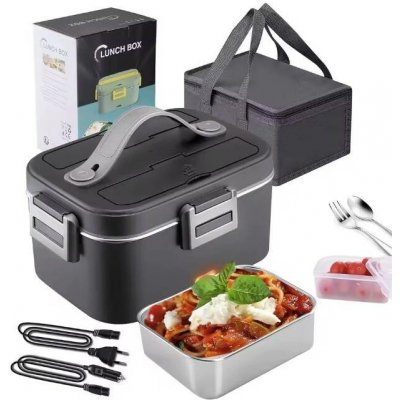 Elektrický ohřívací box na jídlo - Černý, 1,8 L – Hledejceny.cz