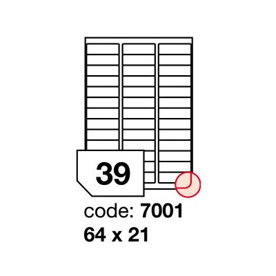 Rayfilm R0100.7001A samolepící 64x21mm bílé 100 listů – Zboží Dáma