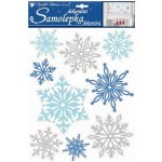 Samolepky glitrové vločky modré a stříbrné – Hledejceny.cz