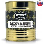 Hotovky z plechovky Svíčková na smetaně s hovězím masem bez lepku a mléka 0,8 kg – Zboží Dáma