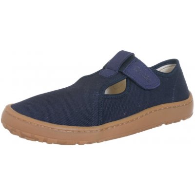 Froddo G1700439 Barefoot canvas t-bar dark/blue – Zboží Dáma