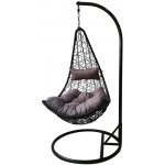 Pro-Tech shop Poloviční závěsné křeslo černé poduška šedá 62194 FAT2623 – Zboží Mobilmania