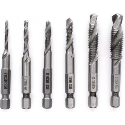 Kraft&Dele KD980 závitové vrtáky 6ks – Zboží Dáma