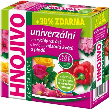 Nohelgarden Hnojivo krystalické UNIVERZÁL STANDARD 400 g + 120 g ZDARMA