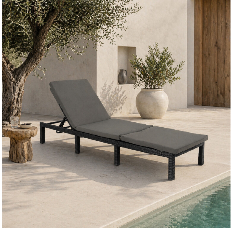 Furnigo Marbella černé antracit poduška
