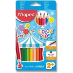 Maped Pastelky Color'Peps Jumbo 9834010 12 barev – Zboží Živě