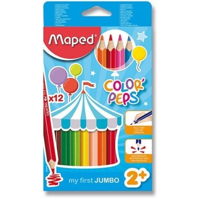 Maped Pastelky Color'Peps Jumbo 9834010 12 barev – Zboží Živě