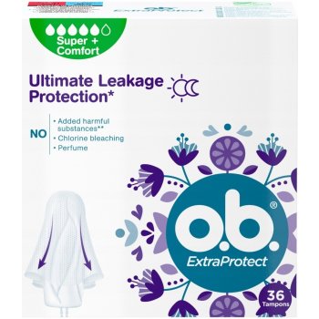 O.B. Extra Protect Super + Comfort tampony 36 ks