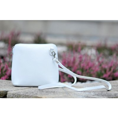 Il Giglio malá dámská kožená kabelka 133 bílá – Zboží Mobilmania