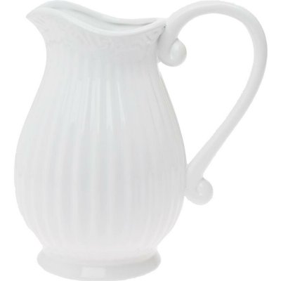 VÁZA DŽBÁN KERAMIKA 9,5x20x20CM BIELA – Hledejceny.cz