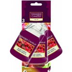 Yankee Candle Black Cherry papírová visačka 3 ks | Zboží Auto