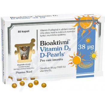 Bioaktivní Vitamin D3 Pearls 80 kapslí