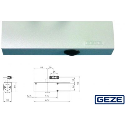Geze TS 2000 103386 stříbrná – Hledejceny.cz
