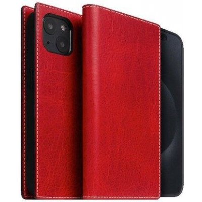 SLG Design D7 Magsafe Italian Wax Leather iPhone 15 Plus - červené