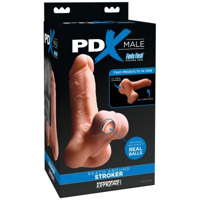 PDX Reach Around - realistic penis masturbator natural – Zboží Dáma