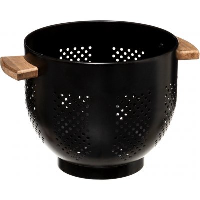 5five Simply Smart Cedník kovový, černý, nerez, O 20 cm – Zboží Dáma