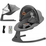 Kinderkraft Lehátko houpací s melodií 2v1 Lumi Light Grey – Zboží Mobilmania