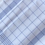 KNITVA Lněné kuchyňské utěrky 50 x 70 cm bílá/modrá 3 kusy – Zboží Mobilmania