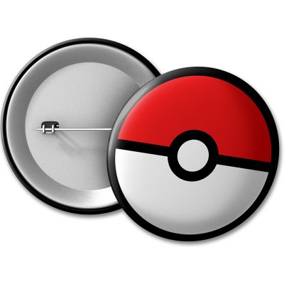 Pokémon placka Pokéball 50 mm – Zboží Mobilmania