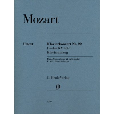 W.A. Mozart Piano Concerto no. 22 in E flat major KV 482 noty na čtyřruční klavír