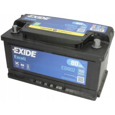 Exide Excell 12V 80Ah 700A EB802 – Zboží Mobilmania