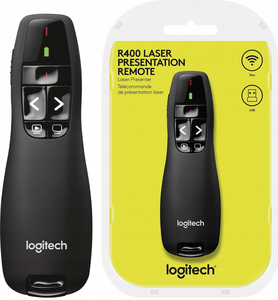 Logitech Wireless Presenter R400 910-001356 od 598 Kč - Heureka.cz