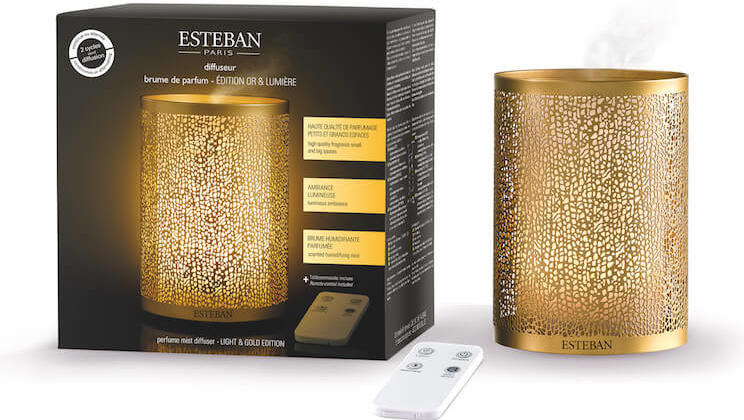Esteban ultrasonický difuzér or & lumiere, gold & light edice 100 ml od 1  860 Kč - Heureka.cz