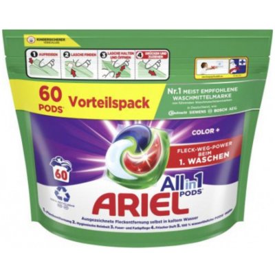 Ariel Pods All in 1 Color kapsle pro barevné praní 60 ks