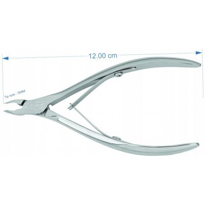 Lexwo kleště na kůži 12 cm, 5 mm typ R04-5 LESK – Zboží Dáma