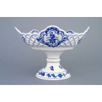 Český porcelán Dubí Cibulák mísa pětihranná prolamovaná na dortové noze 70162 24 cm – Sleviste.cz