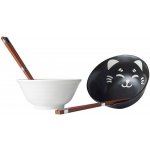 Made in Japan Set misek Cat Face Design s hůlkami 400 ml 2 ks – Zboží Mobilmania