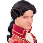 Paruka barokní černá Markýz – Zboží Mobilmania