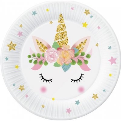 Godan Papírový talíř Jednorožec, velký 156364 – Sleviste.cz