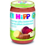 Hipp Bio červená řepa s jablky a hovězím masem dětský 220 g – Hledejceny.cz