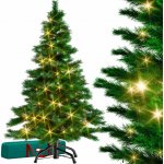 Casaria Umělý vánoční stromeček RUDOLPH se světýlky, 150 cm, zelená – Hledejceny.cz