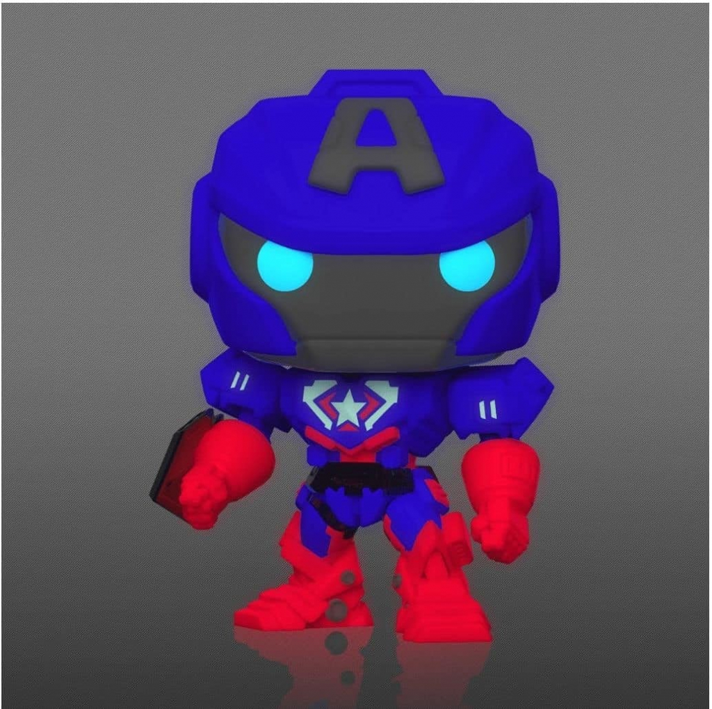 Funko Pop! Avengers Mech Strike Captain America Glow in the Dark Marvel 829