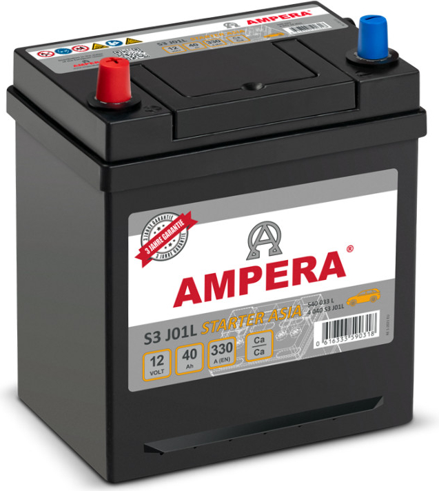 Ampera S3 Starter Asia 12V 40Ah 300A S3 J01L