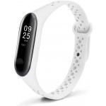 Xiaomi Mi Band 3/4 náhradní náramek jednobarevný sportovní Bílá MBSCZ-4SPPBL – Zboží Živě