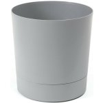 Květináč Aura s podmiskou šedý - 18 x 18 cm - 1 ks – Hledejceny.cz