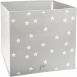 Atmosphera Úložný box s hvězdičkami 29 x 29 cm šedá – Zboží Mobilmania