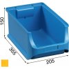Úložný box Allit Plastové boxy na drobný materiál 205x355x150 mm žluté