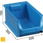 Allit Plastové boxy na drobný materiál 205x355x150 mm žluté – Sleviste.cz