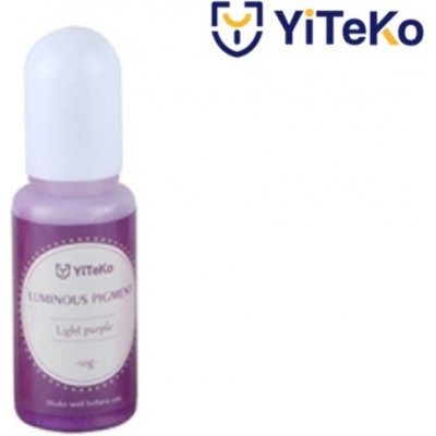 YiTeKo Svítící pigment do pryskyřice 01 světle fialová 10 ml