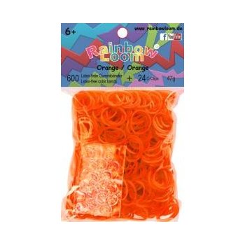 RAINBOW LOOM Original gumičky 600 kusov oranžová