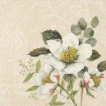Ambiente Europe BV ubrousek 33x33cm Vánoční bílá růže – Zboží Dáma