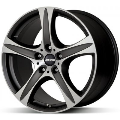 Ronal R55 8,5x18 5x108 ET45 matt black polished – Hledejceny.cz