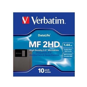 Verbatim 1,44MB MF2-HD DL, papírová krabička, 10ks (87410)