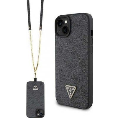 Guess hard iPhone 15 PLUS Crossbody 4G Diamond Triangle černé – Zboží Mobilmania