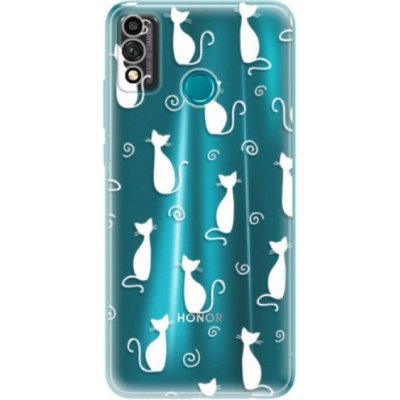 iSaprio Cat pattern 05 - white Honor 9X Lite – Zboží Mobilmania